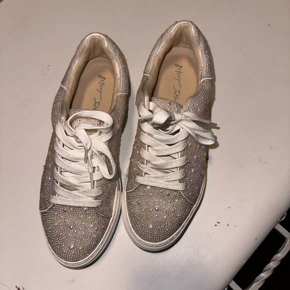 Betsey Johnson Size 7 sneakers worn once (inside) - Picture 3 of 4